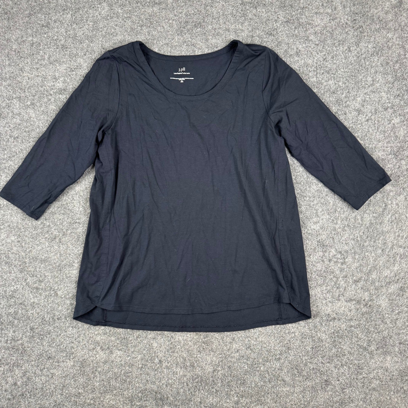 J. Jill Tunic Womens Size M Petite Luxe Supima Cotton A-Line 3/4 Sleeve Top J. Jill Tunic Womens Size M Petite Luxe Supima Cotton A-Line 3/4 Sleeve Top