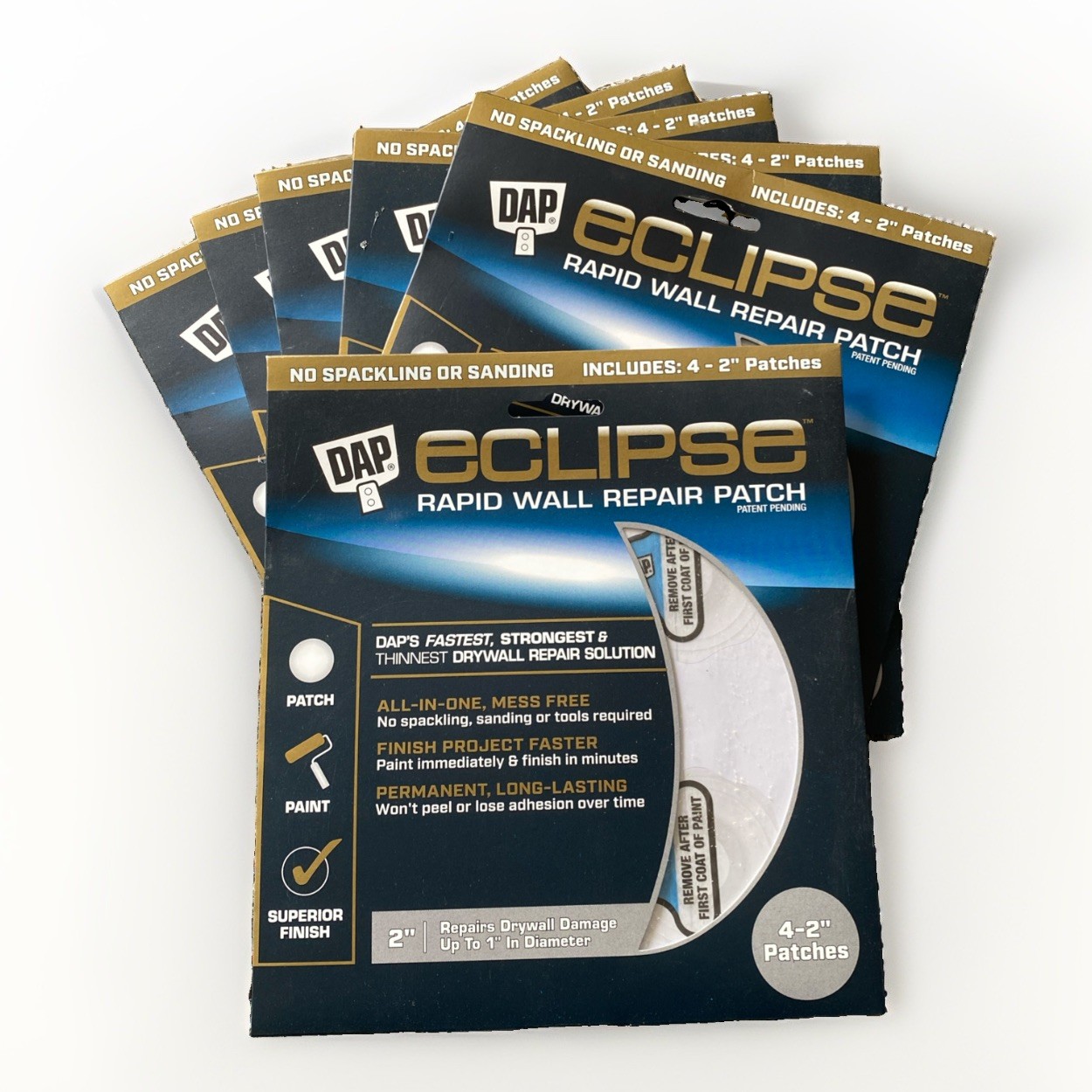 DAP Eclipse Rapid Wall Repair Patch - Pack of 6