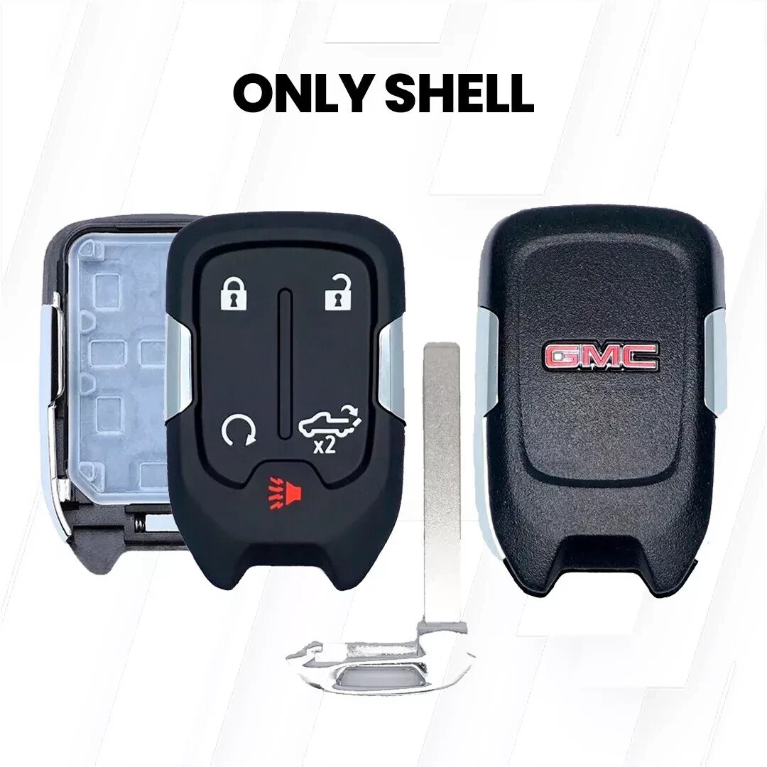 SHELL 2019-2022 GMC SIERRA 5 BUTTON REMOTE KEY FOB CASE SHELL REPLACEMENT SHELL 2019-2022 GMC SIERRA 5 BUTTON REMOTE KEY FOB CASE SHELL REPLACEMENT