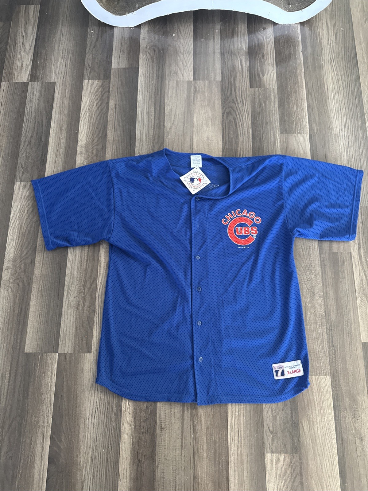 Logo 7 Genuine MLB Merchandise Chicago Cubs Button Up Jersey Sosa 21 NWT Vintage Logo 7 Genuine MLB Merchandise Chicago Cubs Button Up Jersey Sosa 21 NWT Vintage