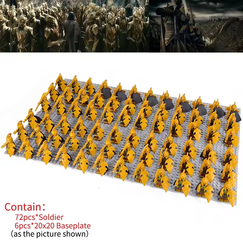 NEW Lot 72 Custom Lord of the Rings Hobbit Elf Army Soldier Minifigures