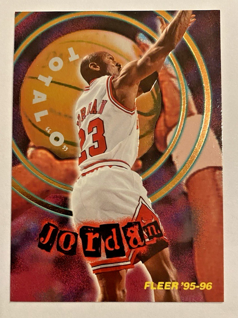1995-96 FLEER MICHAEL JORDAN #2 OF 10  TOTAL O HOLO FOIL INSERT RARE VINTAGE