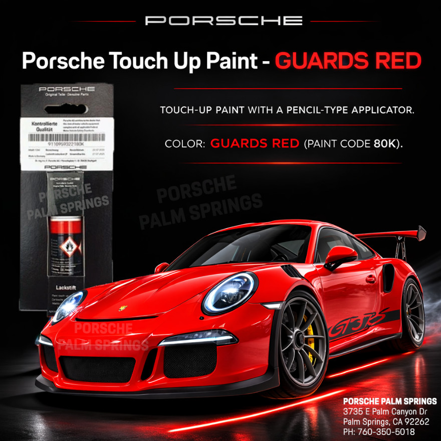 Genuine Guards Red Porsche Touch Up Paint Stick 9110959322180K
