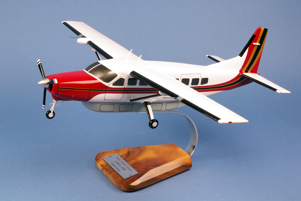 Cessna 208 Grand Caravan Desk Top Display Private Model Plane 1/32 AV Airplane