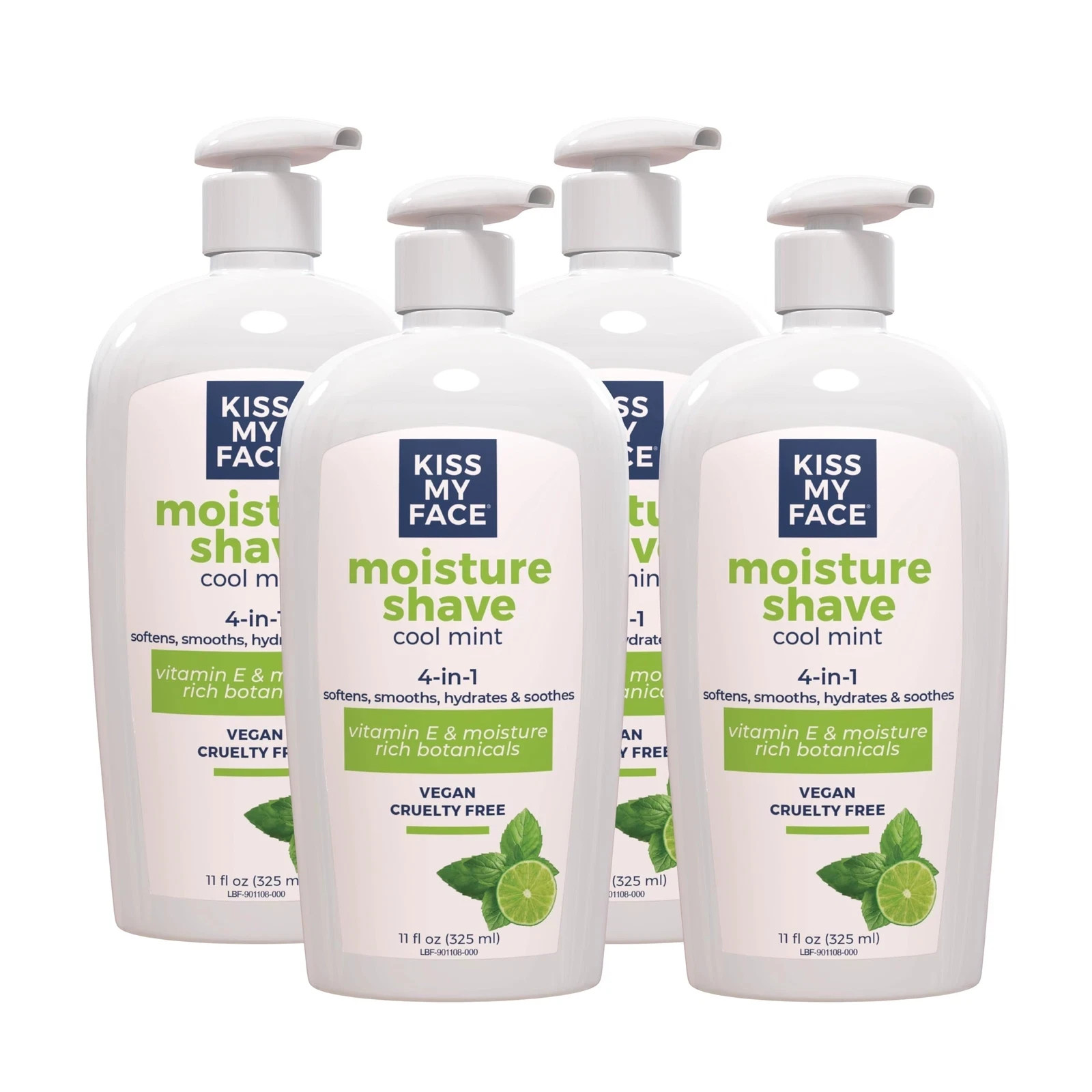 Kiss My Face 4 in 1 Shaving Cream Fragrance Free Cool Mint 11 Fl Oz Pack of 4 Kiss My Face 4 in 1 Shaving Cream Fragrance Free Cool Mint 11 Fl Oz Pack of 4