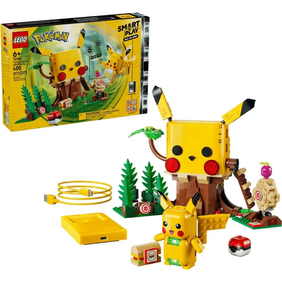 LEGO® Pokemon SMART Play Training House w/ Pikachu 72164 FAST 