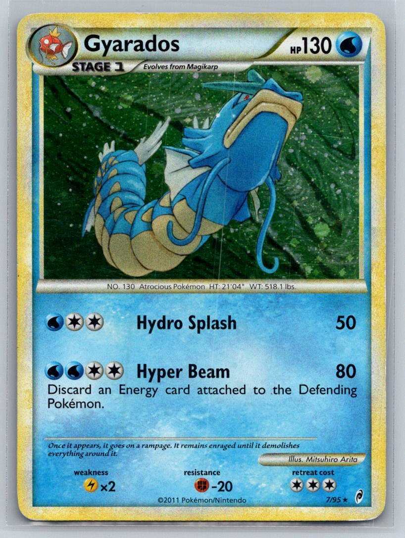 Gyarados 7/95 Holo Rare Call of Legends Pokemon Lightly Played