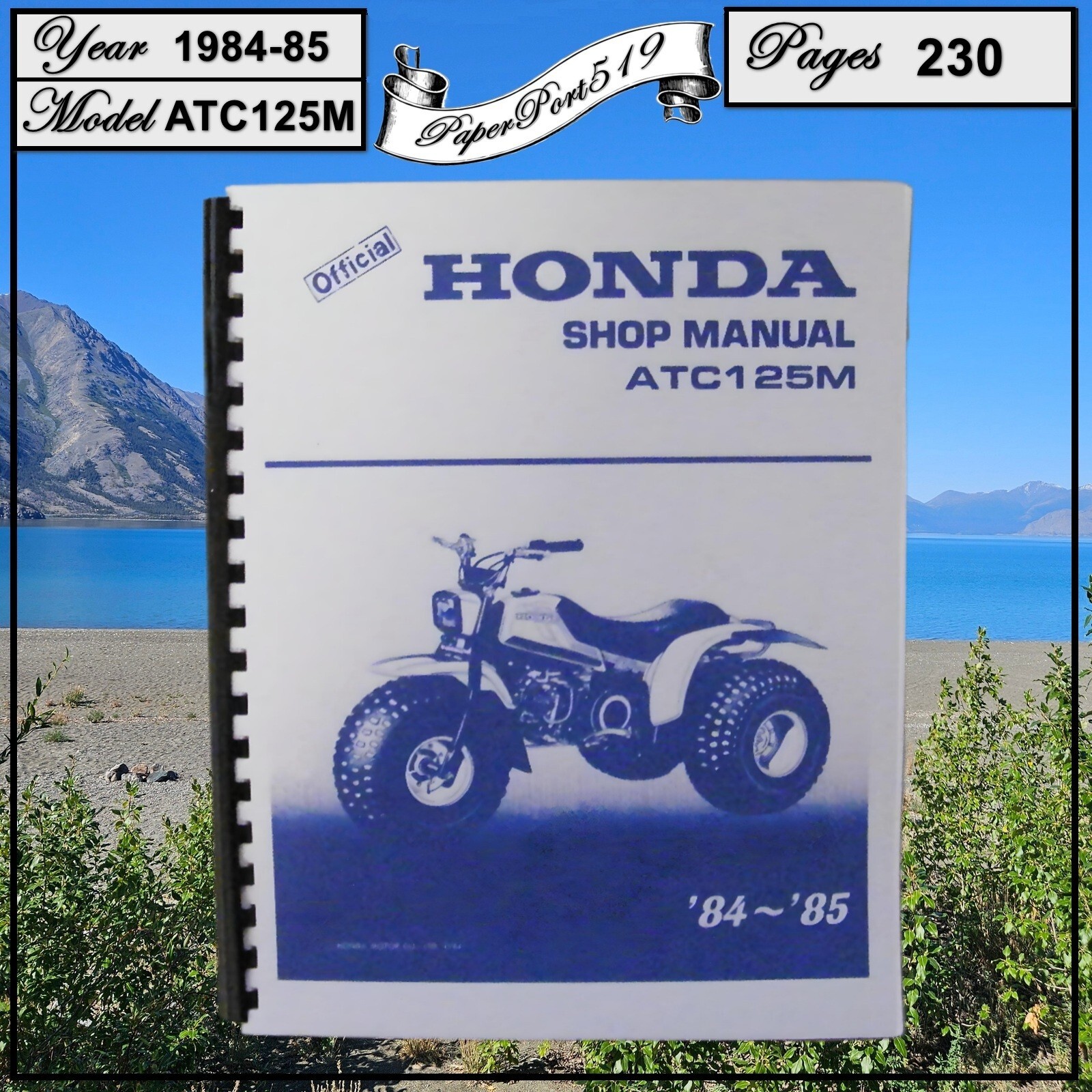 Honda Shop Manual 1984-85 ATC125M Honda Shop Manual 1984-85 ATC125M