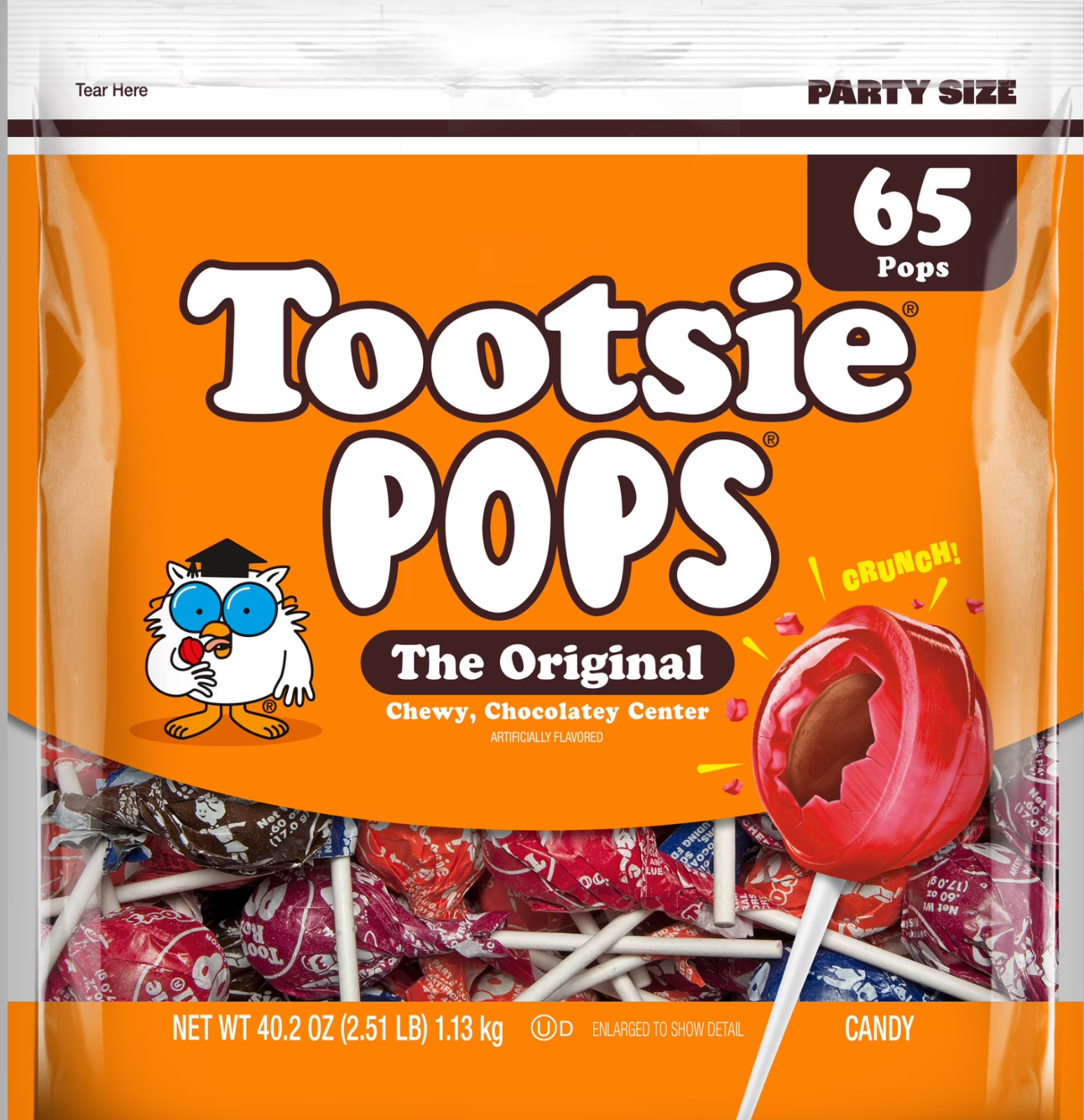 Tootsie Pops, Assorted Peanut Free and Gluten Free Lollipops, 65 Count****