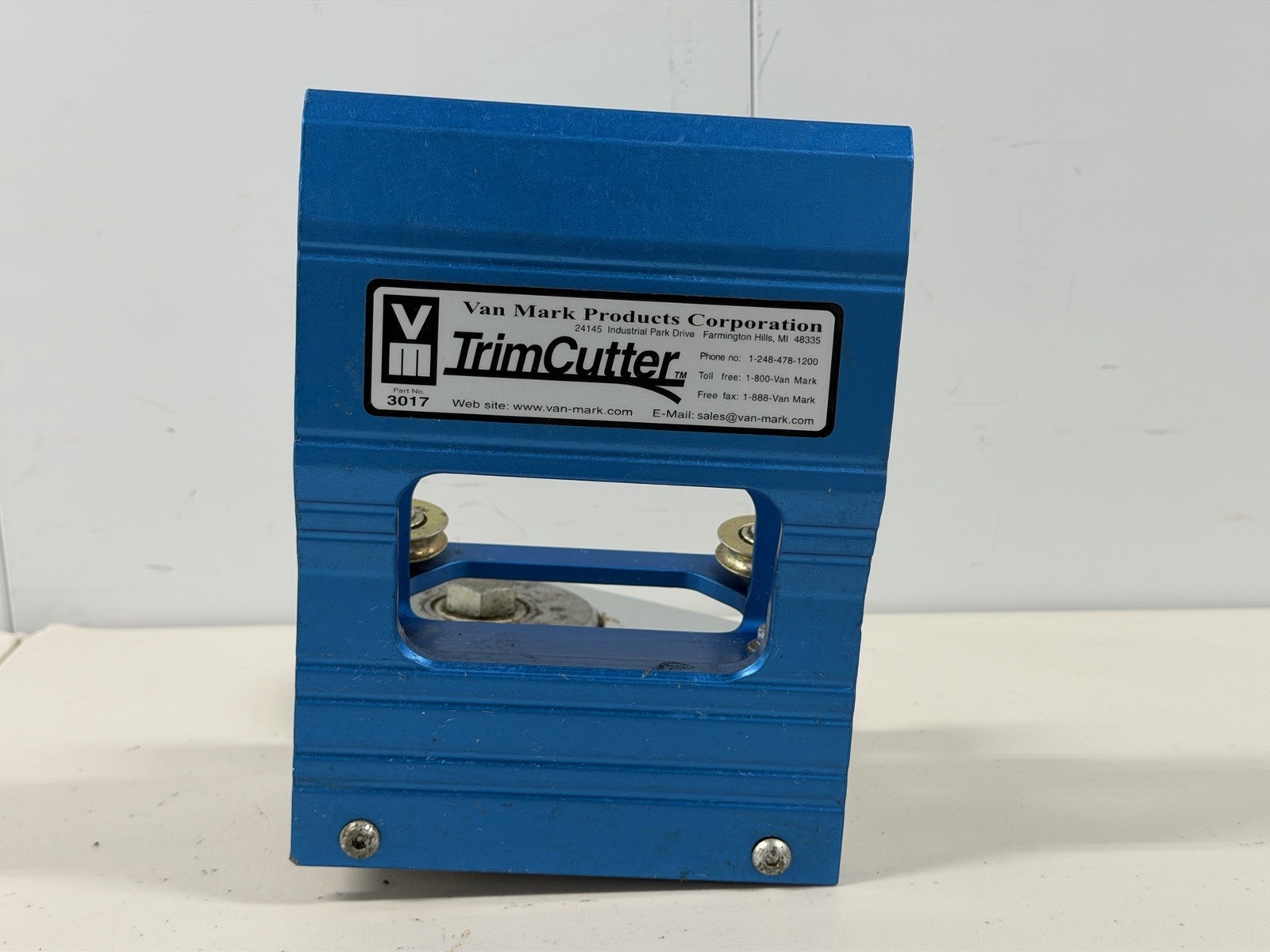Van Mark Trim Cutter Aluminum Sheet Metal Brake Part No. 3017