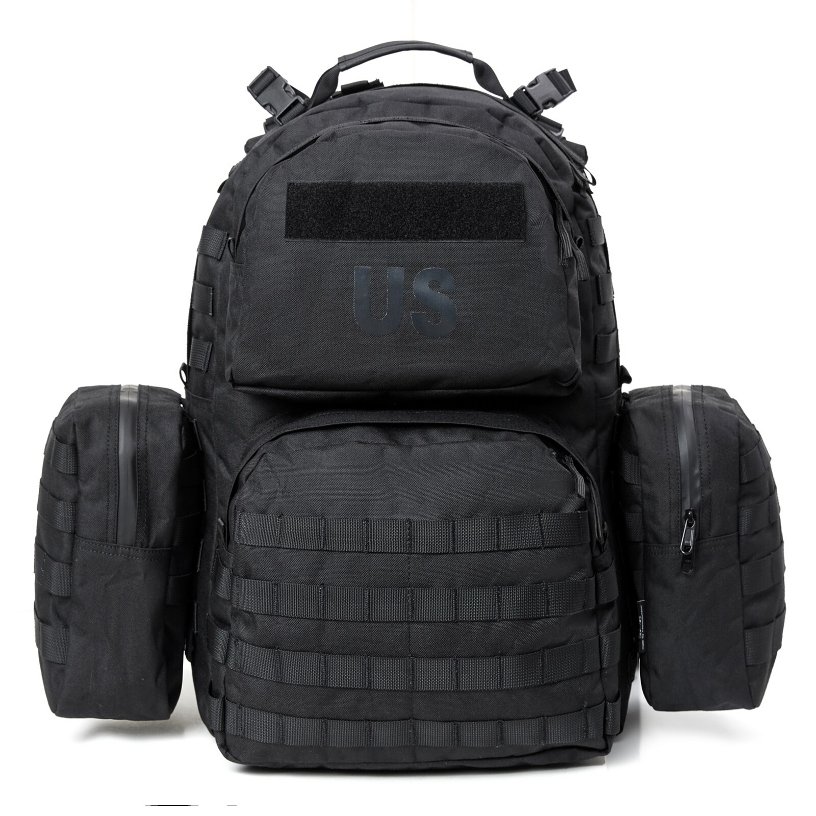 MOLLE Medium Rucksack Black Tactical 50L Internal Frame Pack w/ Pouches & Belt