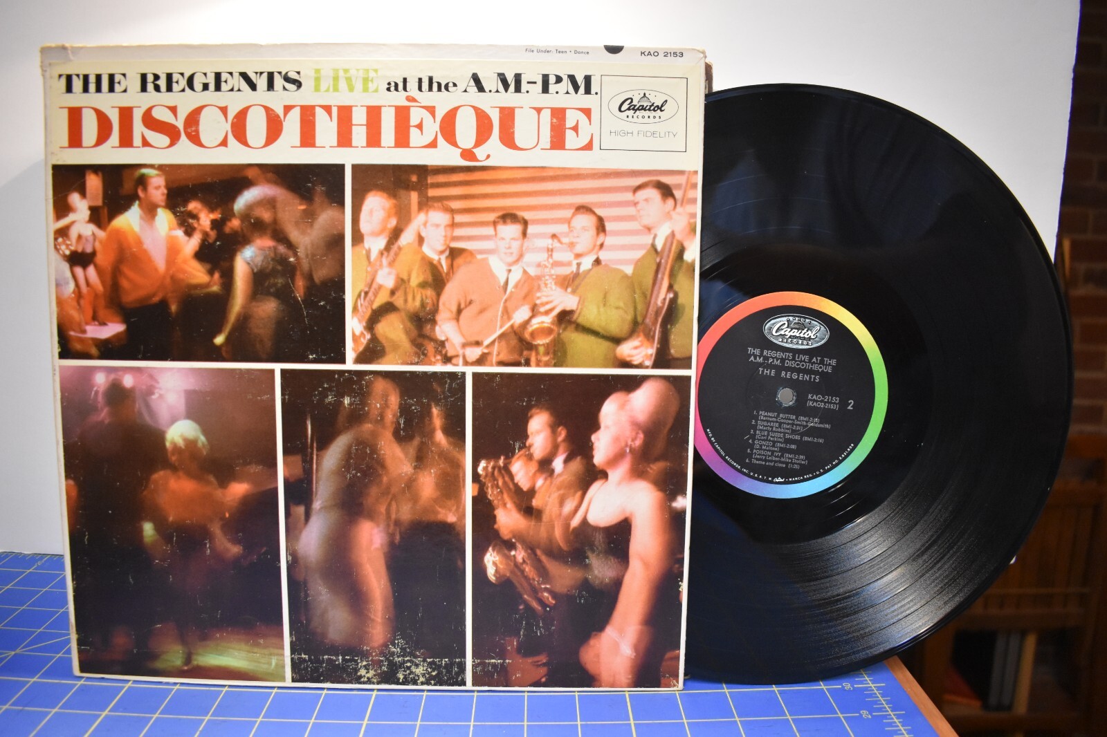 Regents The Regents Live at the A.M.-P.M. Disco-Theque LP Capitol Mono Gatefold