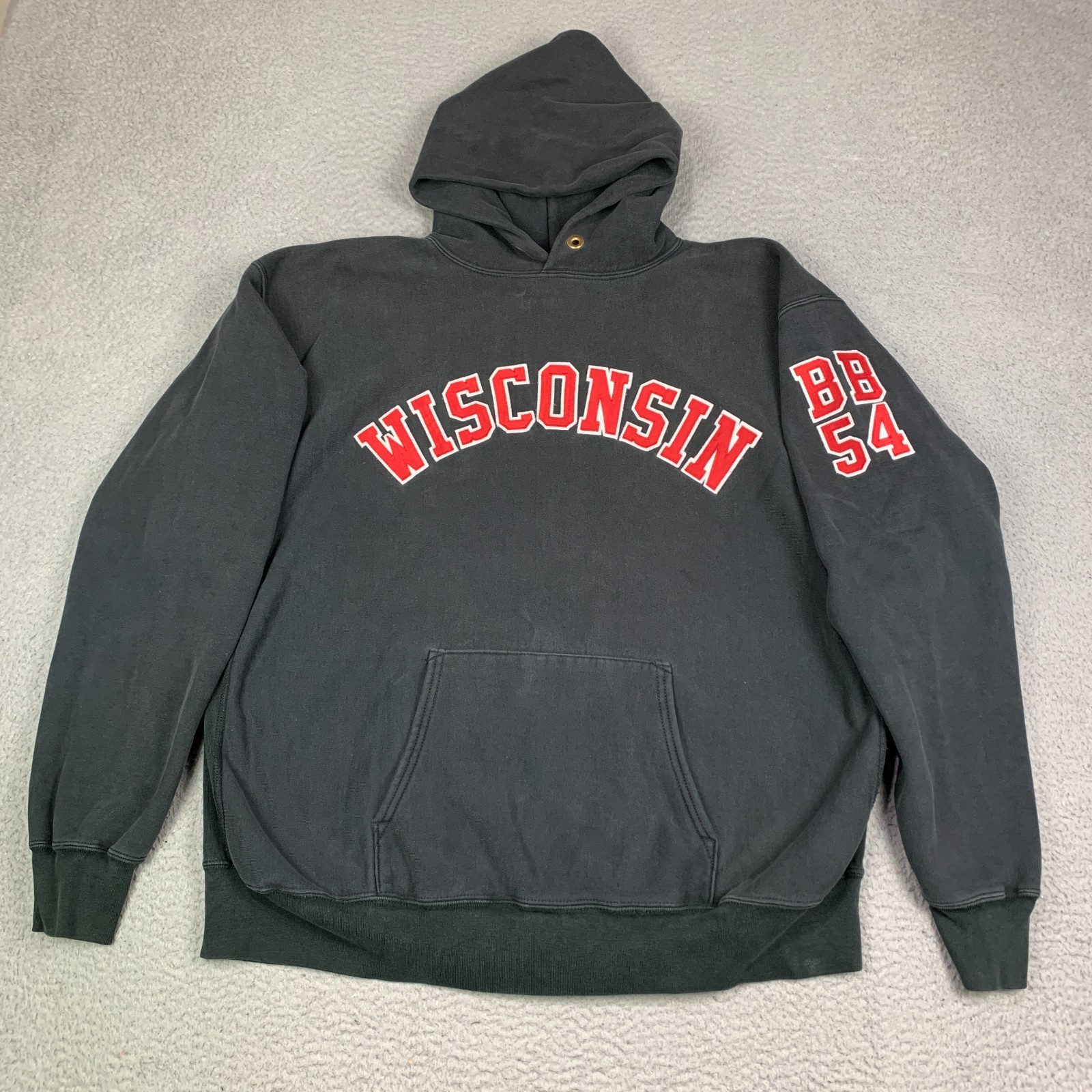 Vintage Wisconsin Badgers Hoodie Mens 3XL Union Made Heavy USA Team Issue ? Vintage Wisconsin Badgers Hoodie Mens 3XL Union Made Heavy USA Team Issue ?