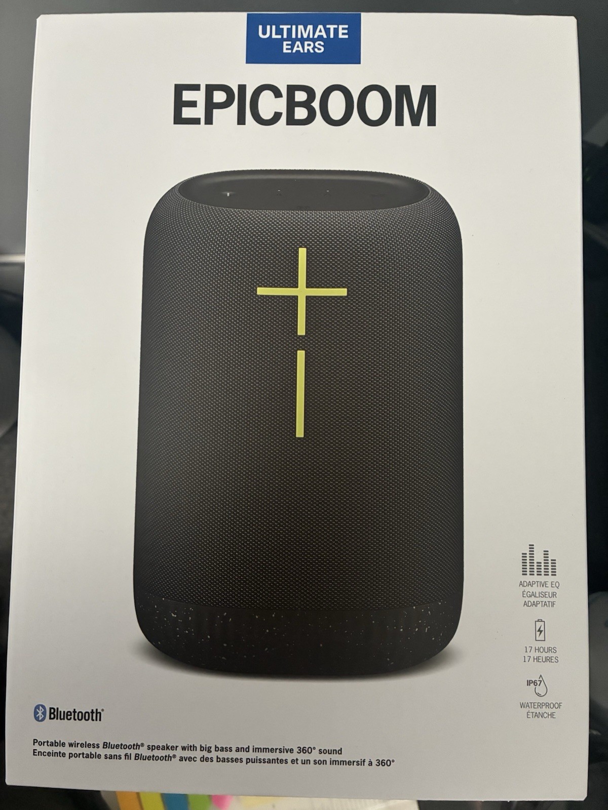 Ultimate Ears Epic Boom Speaker - Brand New & Sealed