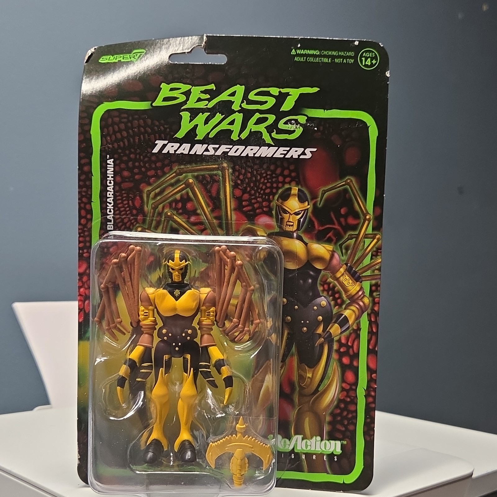 Super7 Transformers Beast Wars Predacon Blackarachnia Figure w/ Weapon Super7 Transformers Beast Wars Predacon Blackarachnia Figure w/ Weapon
