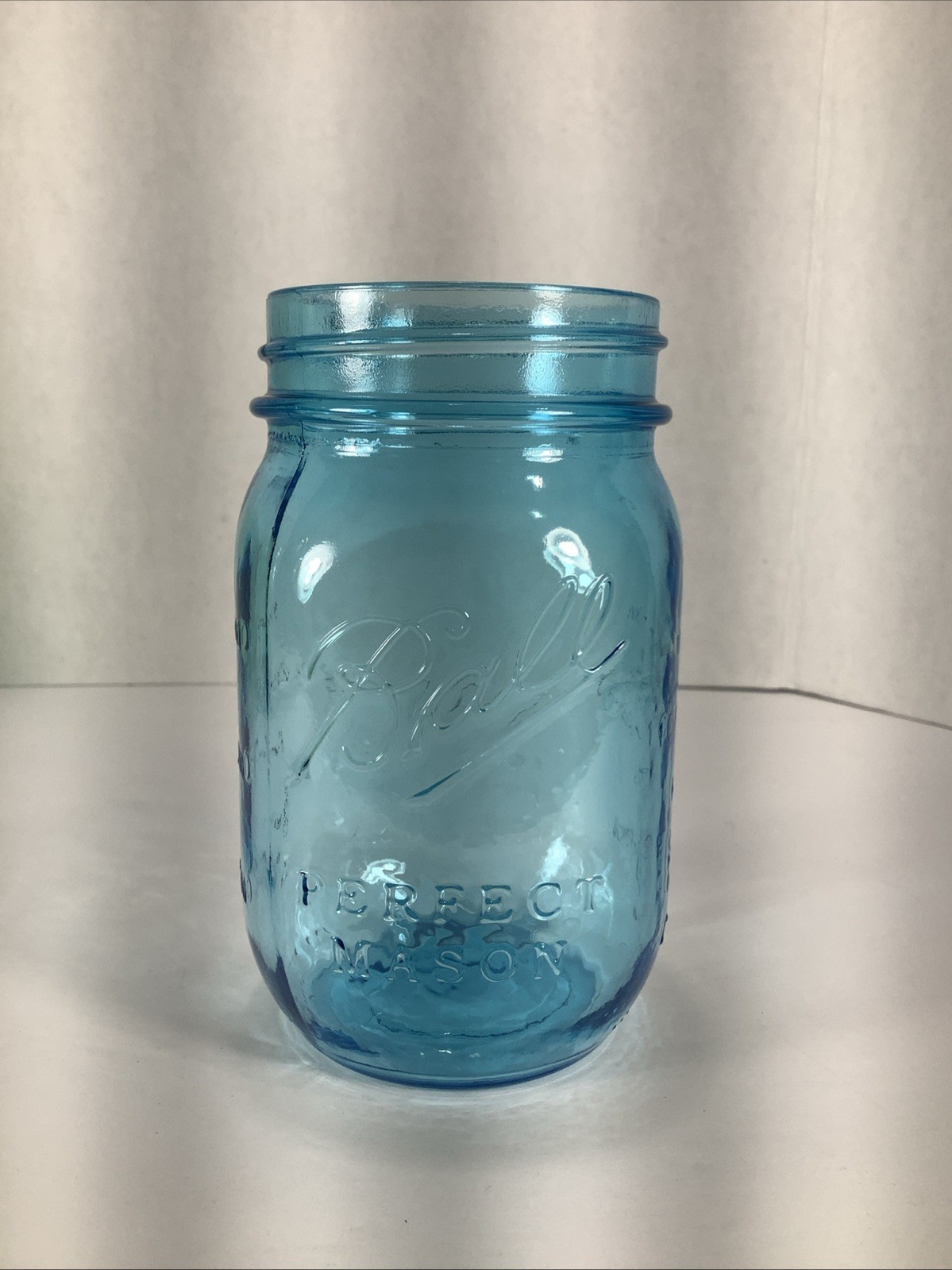Ball®️100 Year Turquoise Blue Embossed 1913-1915 Perfect Mason Glass Jar~300mls Ball®️100 Year Turquoise Blue Embossed 1913-1915 Perfect Mason Glass Jar~300mls