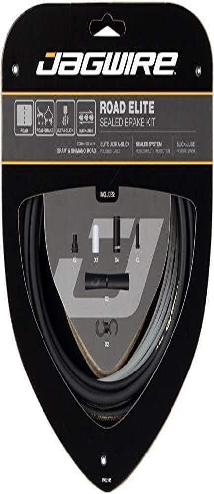 Jagwire Road Bike Elite Sealed Complete Brake Kit - Stealth Black Jagwire Road Bike Elite Sealed Complete Brake Kit - Stealth Black
