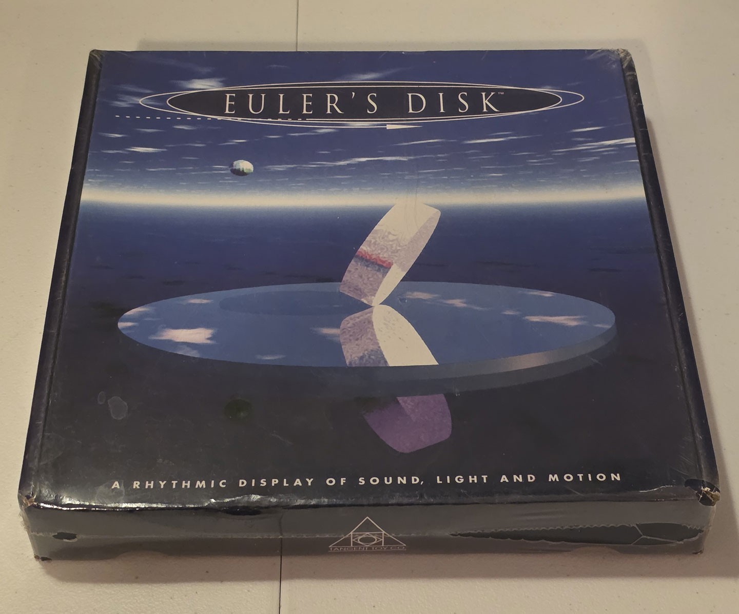 Vintage 1996 Eulers Disk Tangent Toy Co Tabletop Holographic Science Display CIB