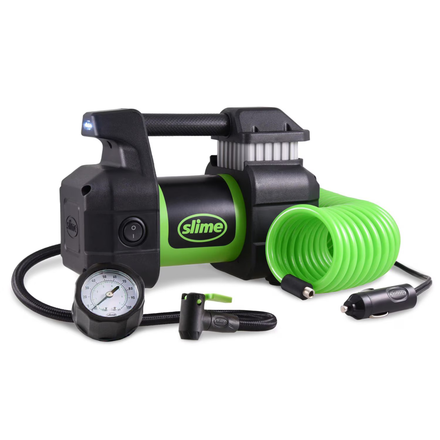 Slime 40031 Pro Power Heavy Duty 12V Tire Inflator Portable Air Compressor New