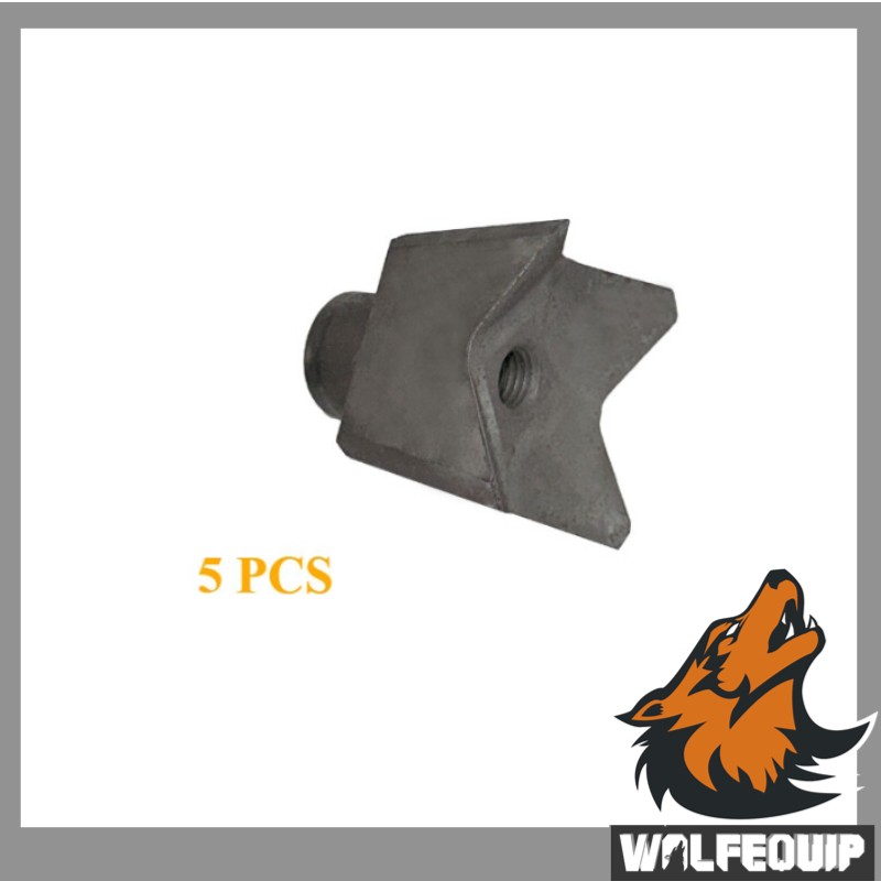 5PCS Wolfequip Square Bushing Tool New Accessory for Disc Mulcher Rotary Blade
