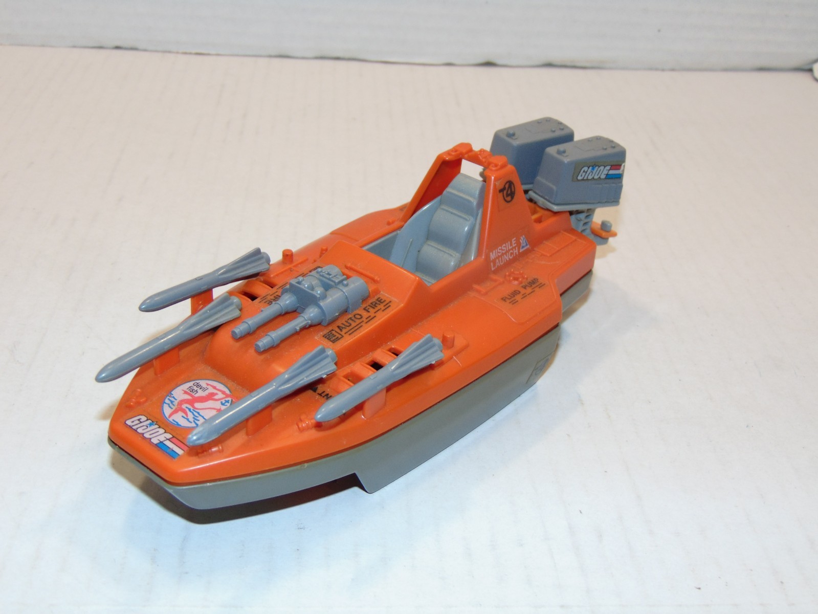 Vintage 1986 Devilfish Boat & Accessories G.I. GI Joe 100% Complete 3.75 ARAH Vintage 1986 Devilfish Boat & Accessories G.I. GI Joe 100% Complete 3.75 ARAH
