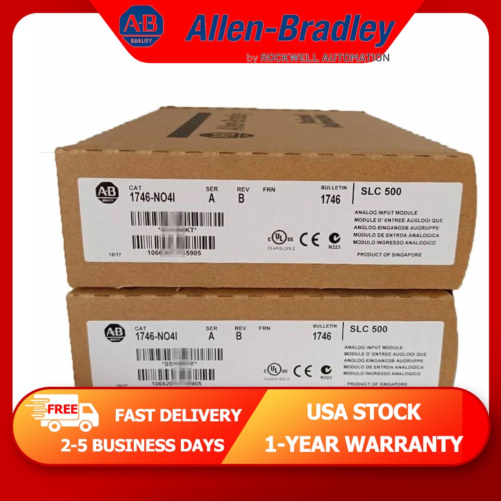 Factory Sealed AB 1746-NO4I SER A SLC 500 Analog Ouput Module US Same Day Ship