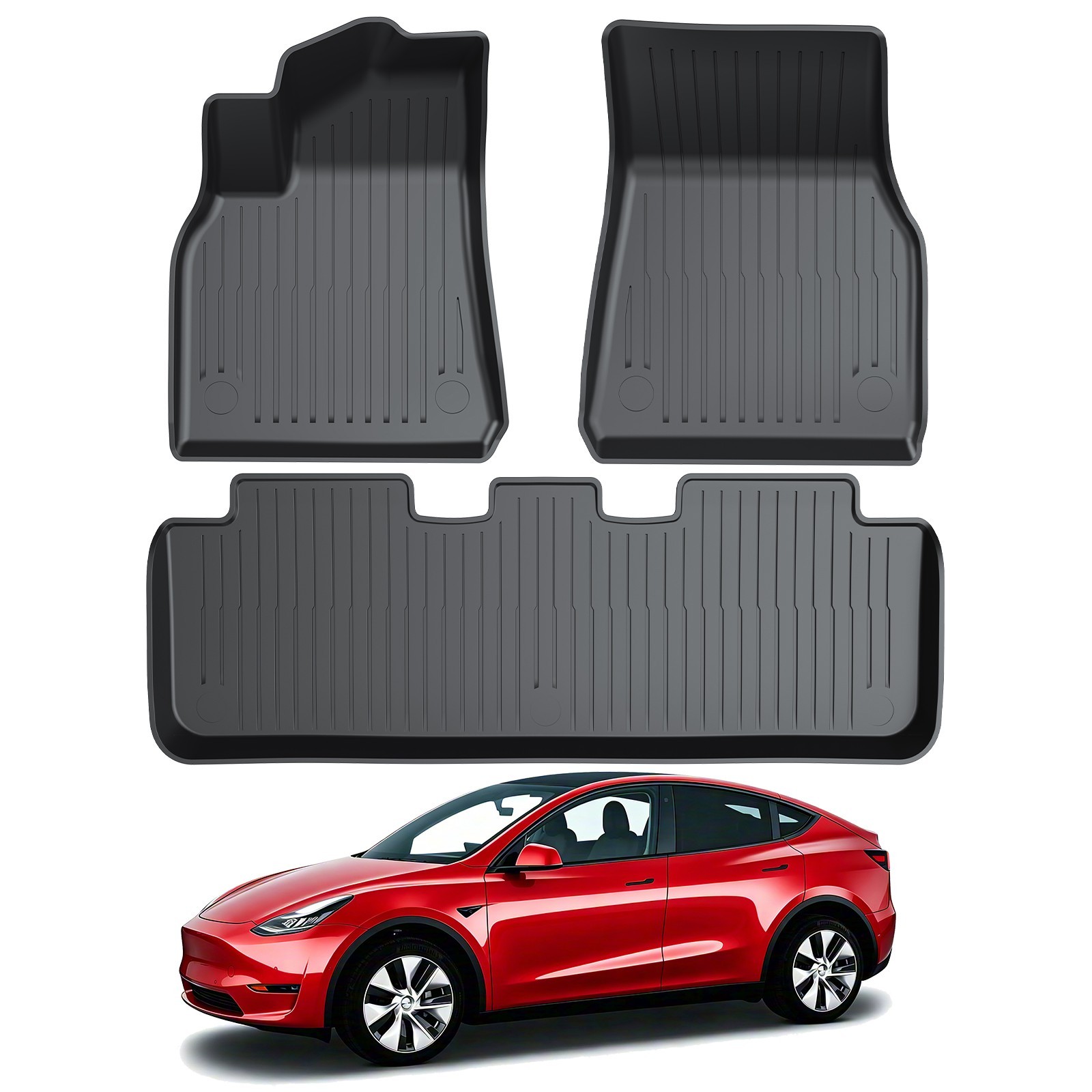 COMAUTO TPE Floor Mats for Tesla Model Y 2020-2025 (Not Fit for Juniper/7-Seat)