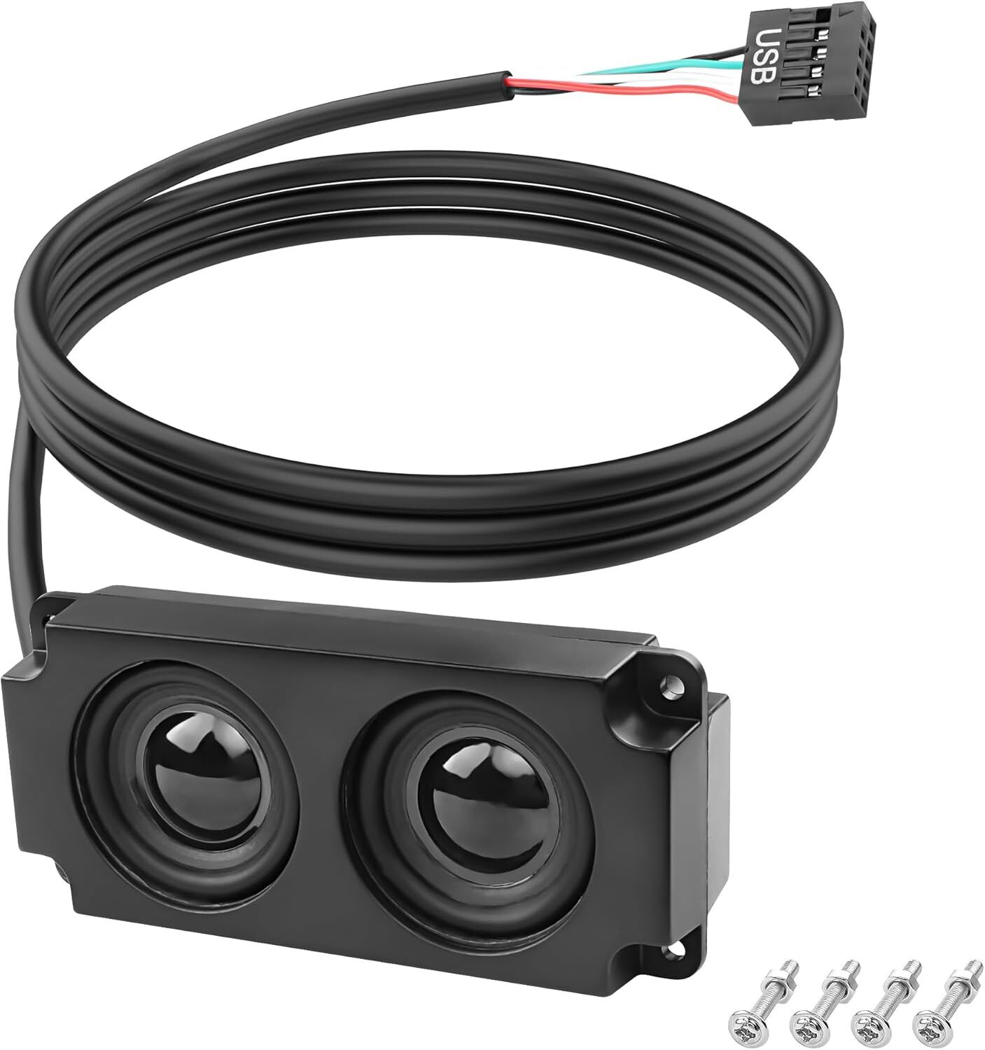 Motherboard 9 Pin USB Computer Stereo Speaker For PC Desktop Internal Hidden DIY Motherboard 9 Pin USB Computer Stereo Speaker For PC Desktop Internal Hidden DIY