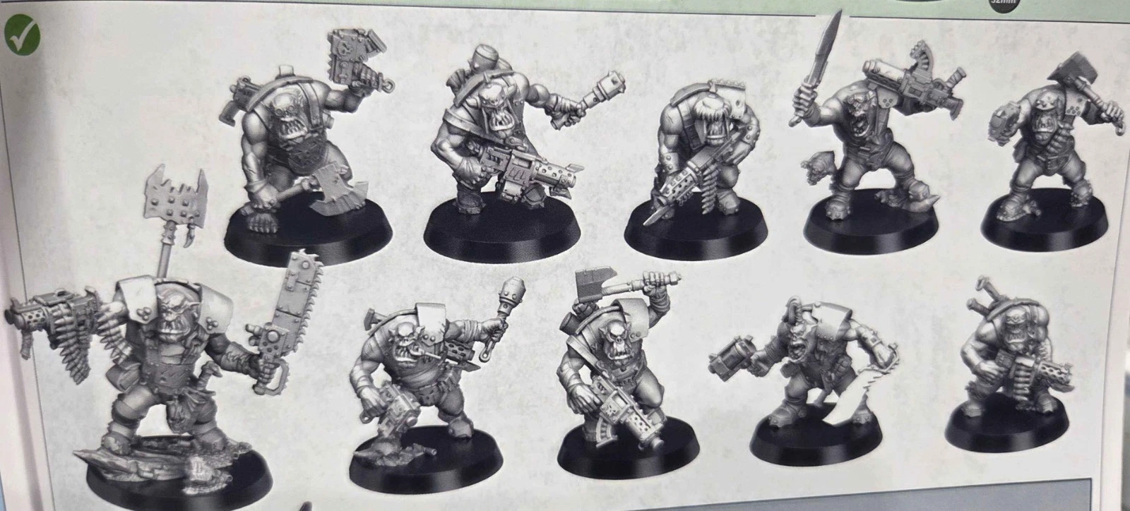 40k Orks Boyz x10 from Armageddon Warhammer 40K Starter Set