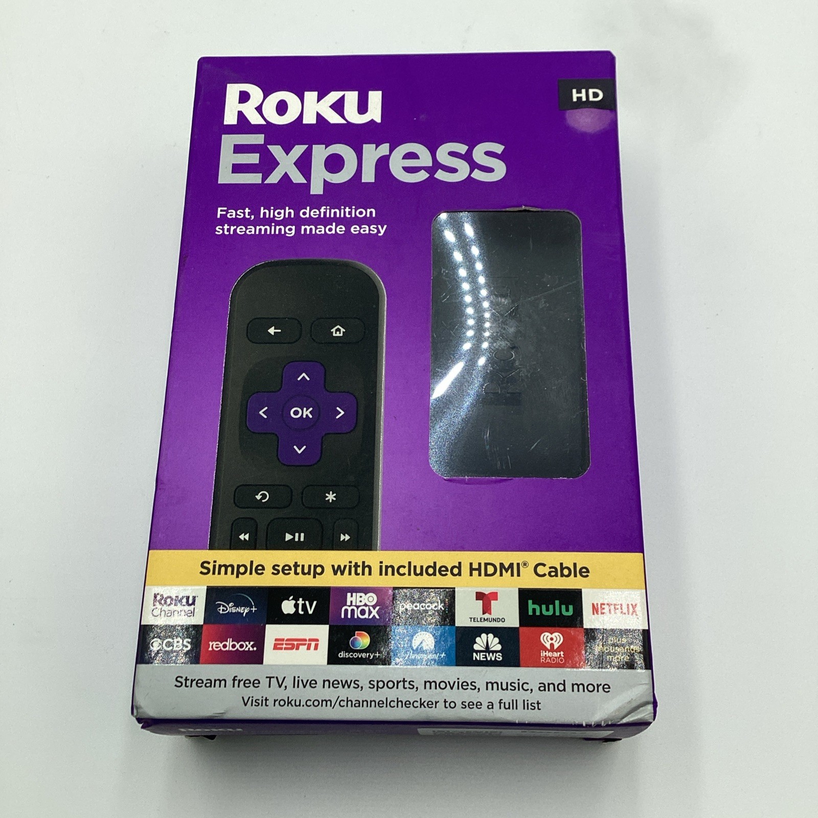 Roku Express HD Streaming Media Player - Black