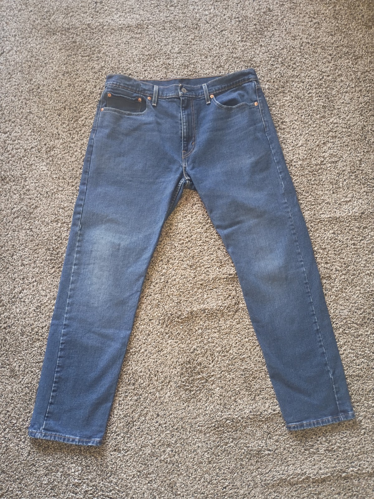 NEW Levis PREMIUM 502 Taper Denim Jeans Blue Mens 36x32 Missing Tag Levi\'s 