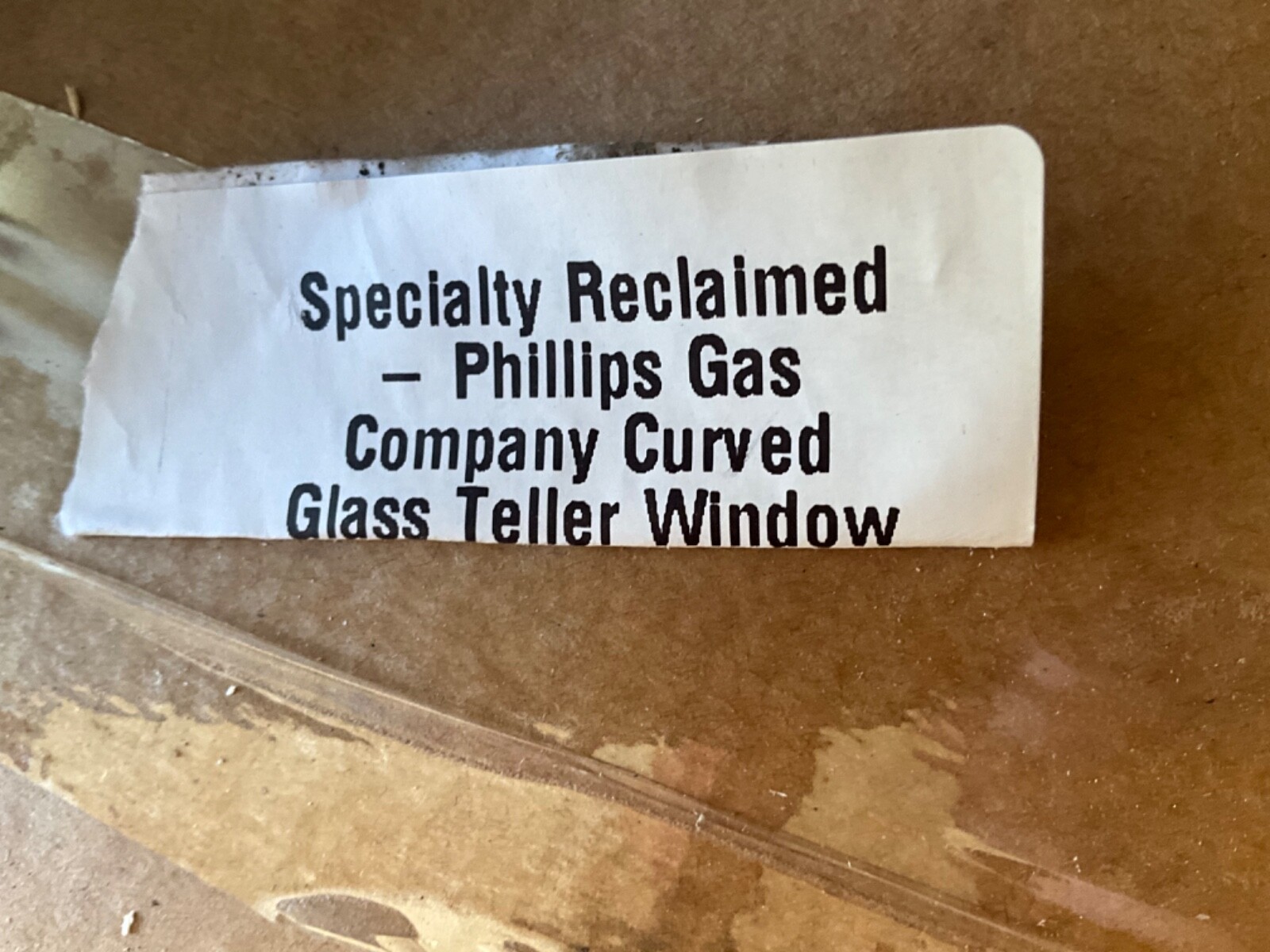 Antique 58” wide curved industrial window
