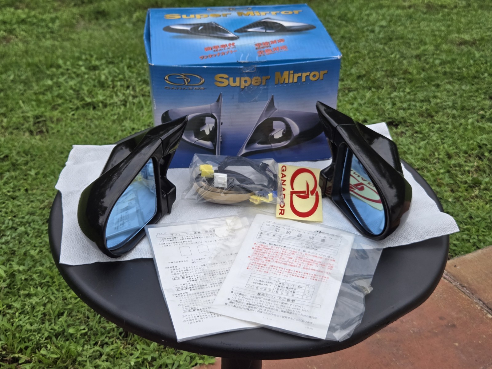 JDM TOYOTA MR2 SW20 Authentic Ganador Super Mirrors LHD Lens Set w/Papers