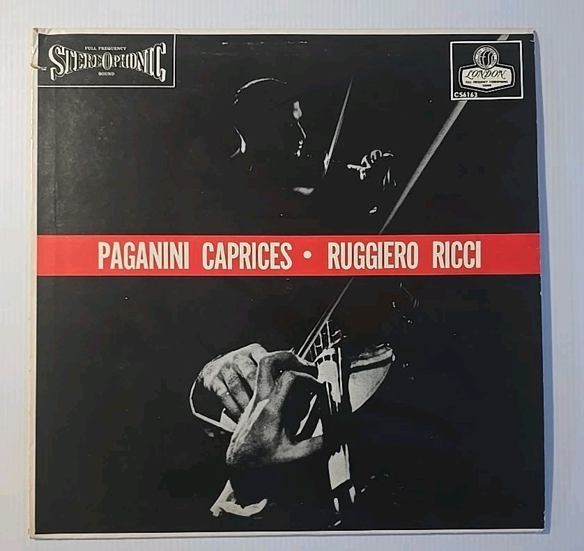 Niccolò Paganini, Ruggiero Ricci Paganini Caprices Vinyl LP Record NM Cover Good Niccolò Paganini, Ruggiero Ricci Paganini Caprices Vinyl LP Record NM Cover Good