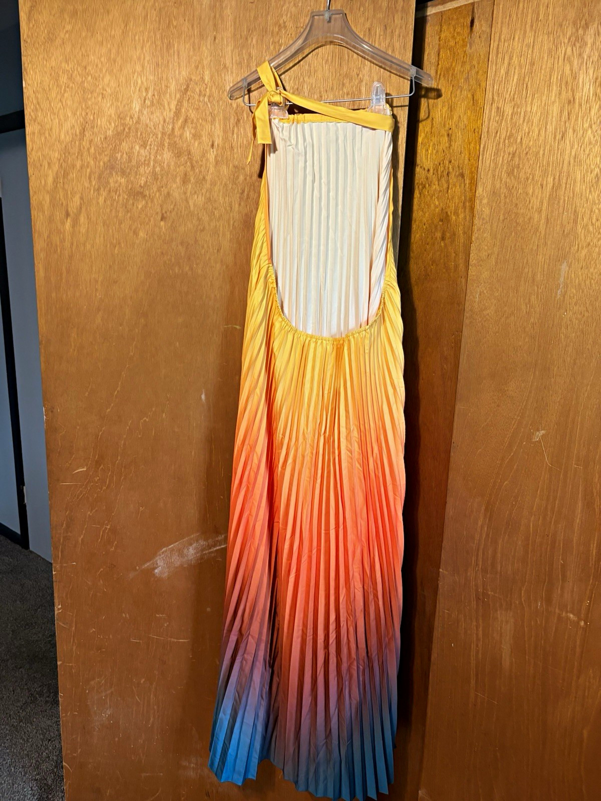 temu Women’s Plus 3X Multicolor Colorblock Pleated Strappy Maxi Dress temu Women’s Plus 3X Multicolor Colorblock Pleated Strappy Maxi Dress
