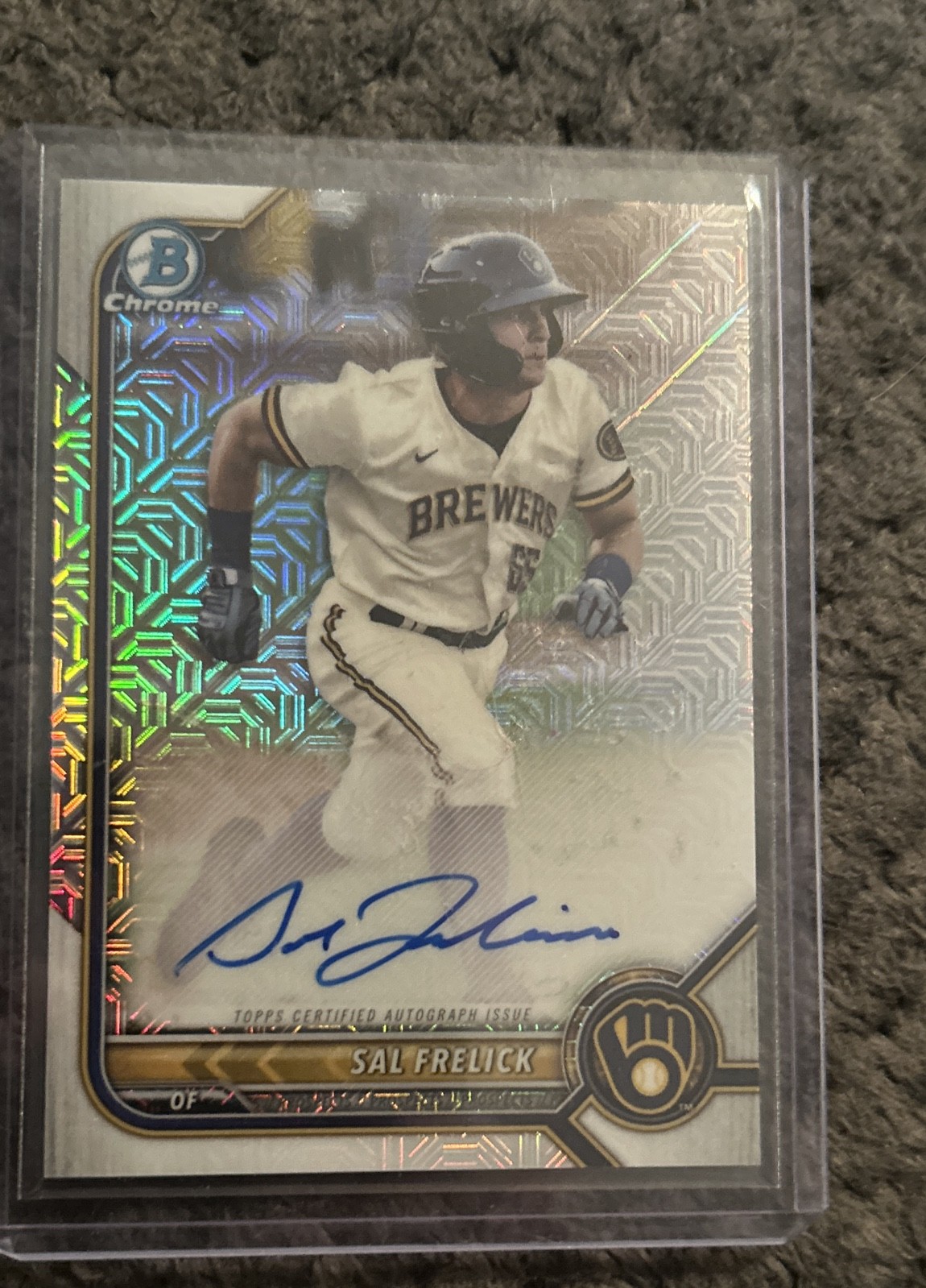 2022 Bowman - Mega Box Chrome Mojo Autographs Sal Frelick #BMA-SF (AU, RC) 2022 Bowman - Mega Box Chrome Mojo Autographs Sal Frelick #BMA-SF (AU, RC)
