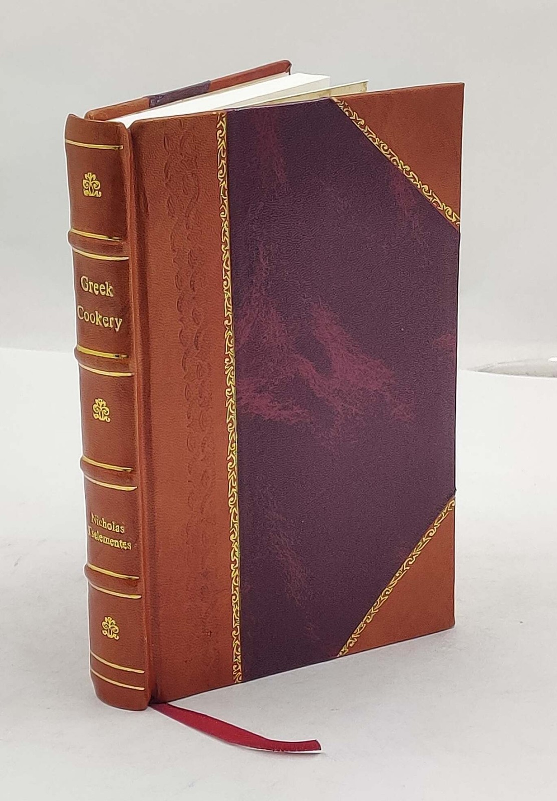 Greek cookery  by Nicholas Tselementes. 1950 by Tselementes, Nik [Leather Bound]