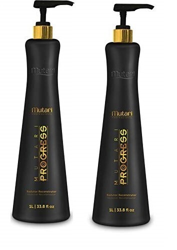 Kit 2x Mutari Progress Reductor Reconstructor -  Brazilian Keratin Treatment -1L