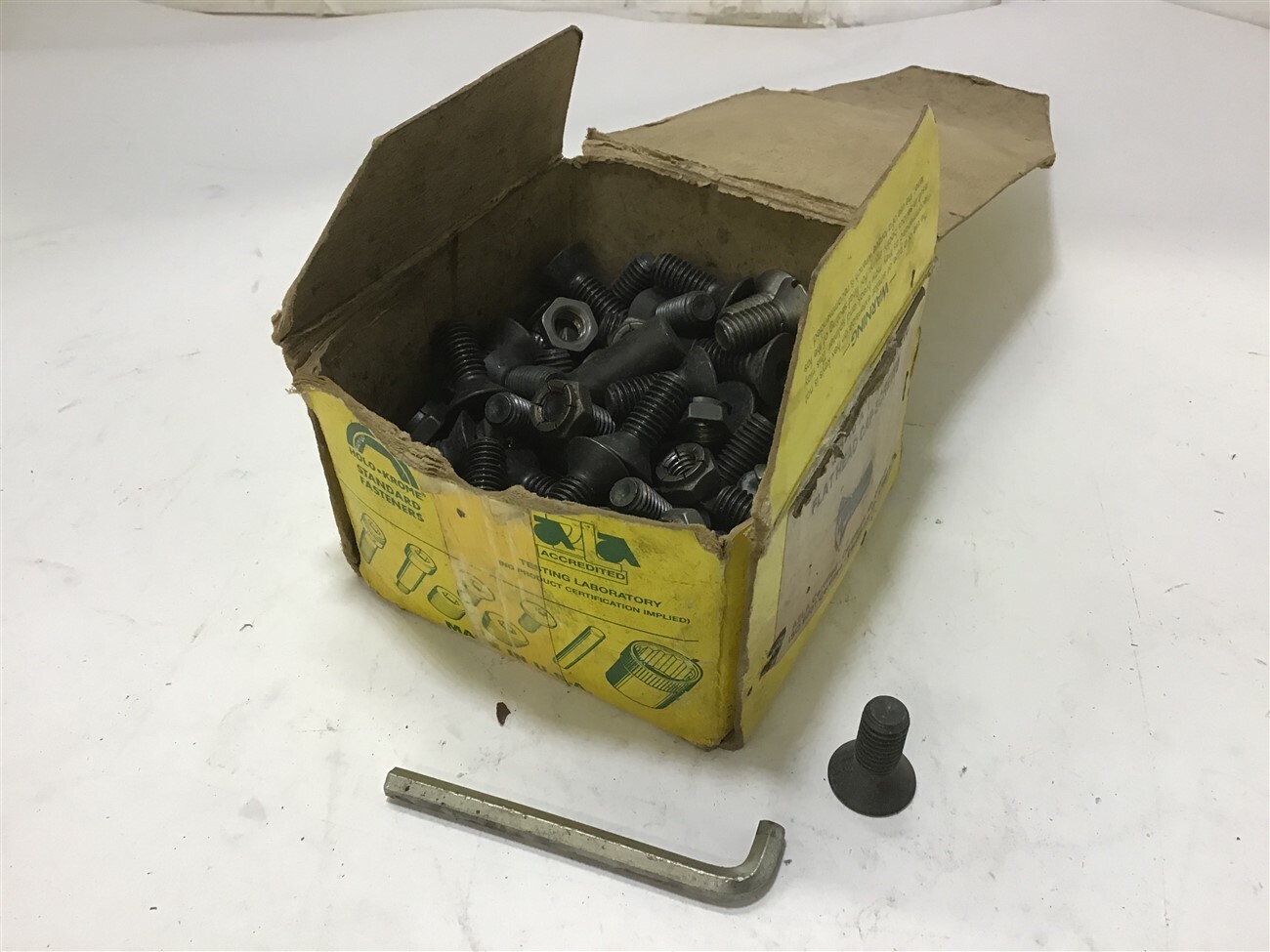 Holo Krome 3/8-16 X 1 Flat Head Cap Screws 90 Pcs