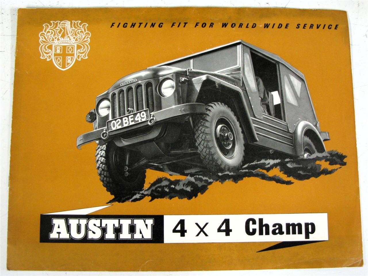 AUSTIN 4x4 Champ 1/4 Ton Car Sales Brochure LF #948/B