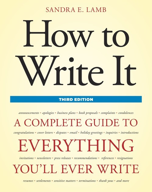How to Write It, Third Edition: A Com..., Sandra E Lamb