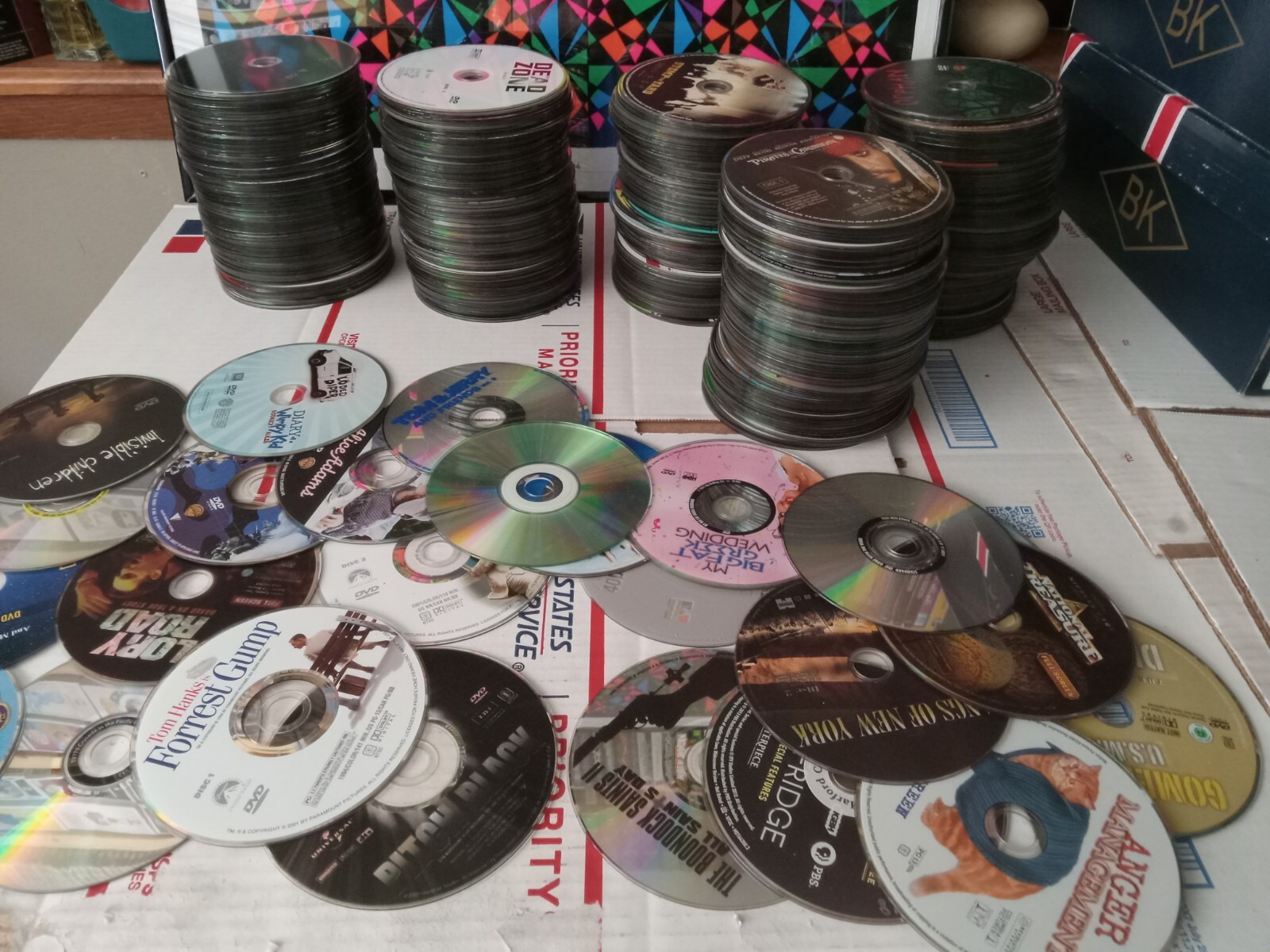 Lot Of 500+ MOVIES Loose Dvds Great Titles Good Material Assorted Random T1#406