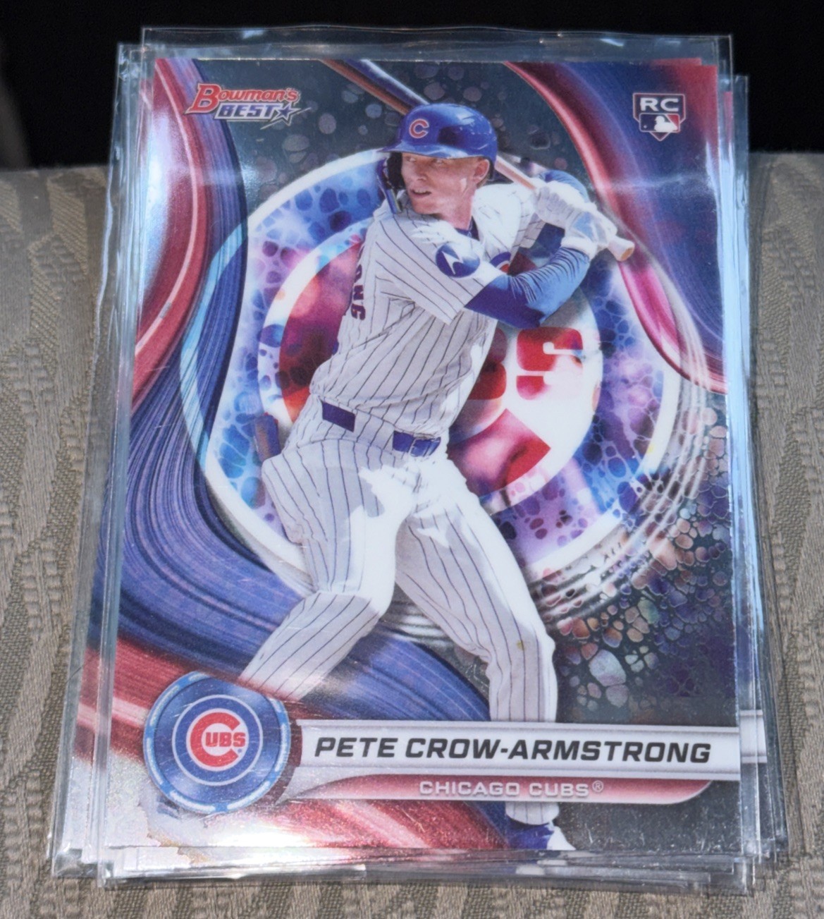 Pete Crow-Armstrong 2024 Bowman\'s Best #17 RC Rookie Card Chicago Cubs NL MVP Pete Crow-Armstrong 2024 Bowman\'s Best #17 RC Rookie Card Chicago Cubs NL MVP
