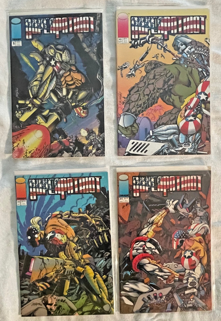 Superpatriot #1-4 **FOUR COMIC LOT-FULL SERIES** -IMAGE COMICS - 1993
