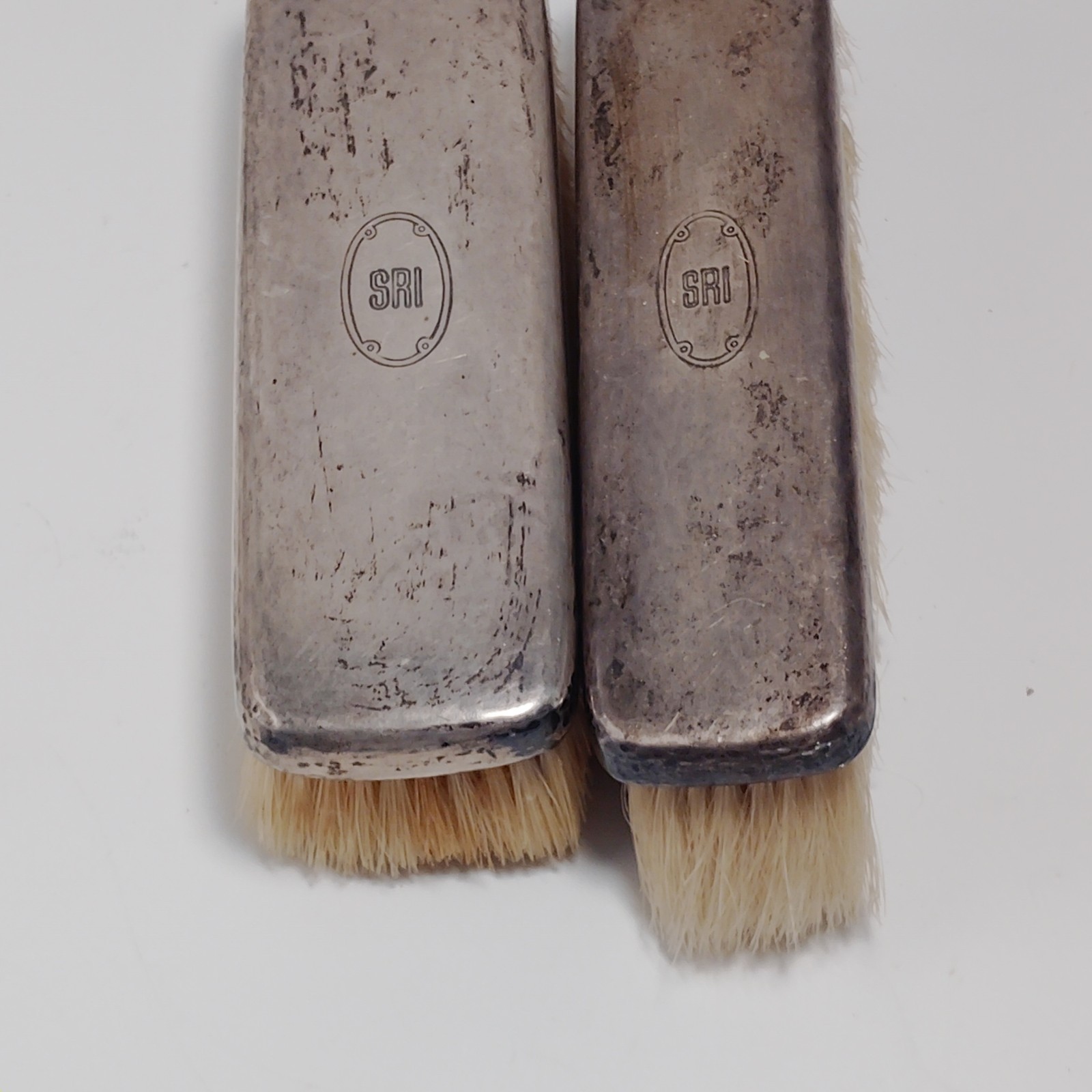 Vintage Tiffany & Co. Sterling Silver Clothes Brushes – Matching Pair – Monogram