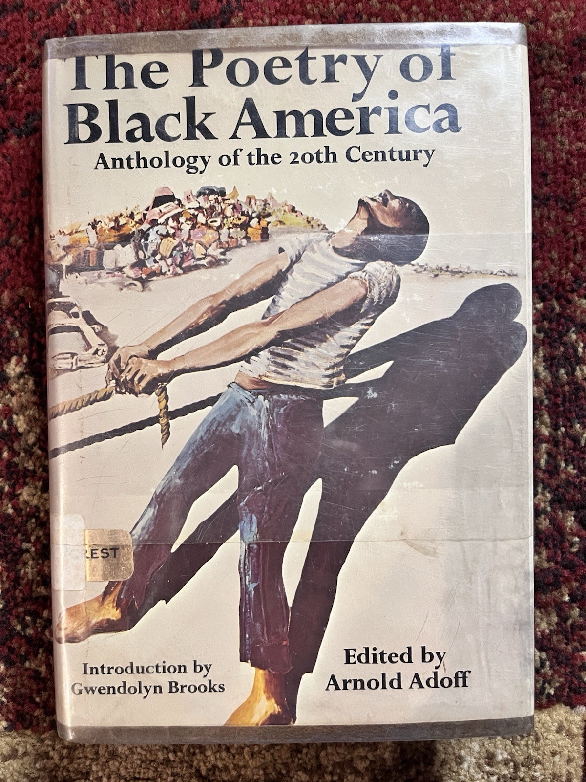 The Poetry of Black America 1973 Harpercrest HC DJ Adoff Brooks Library Ed