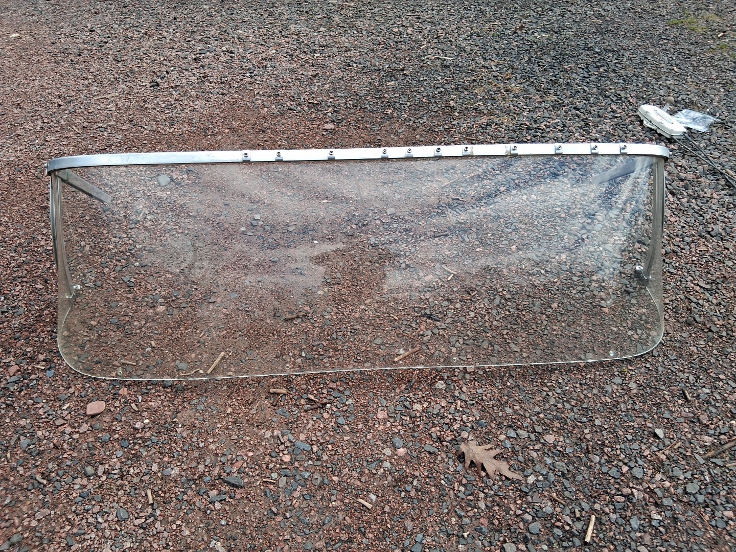 Vintage Wrap Around Plexiglass Boat Windshield Approx 63\