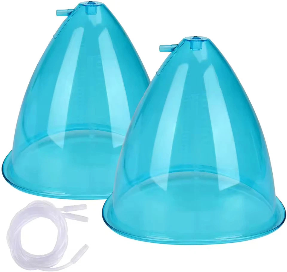 2PCS Vacuum Cupping Massage Cups Set 180/150ml Silicone Body Therapy Suction  💆