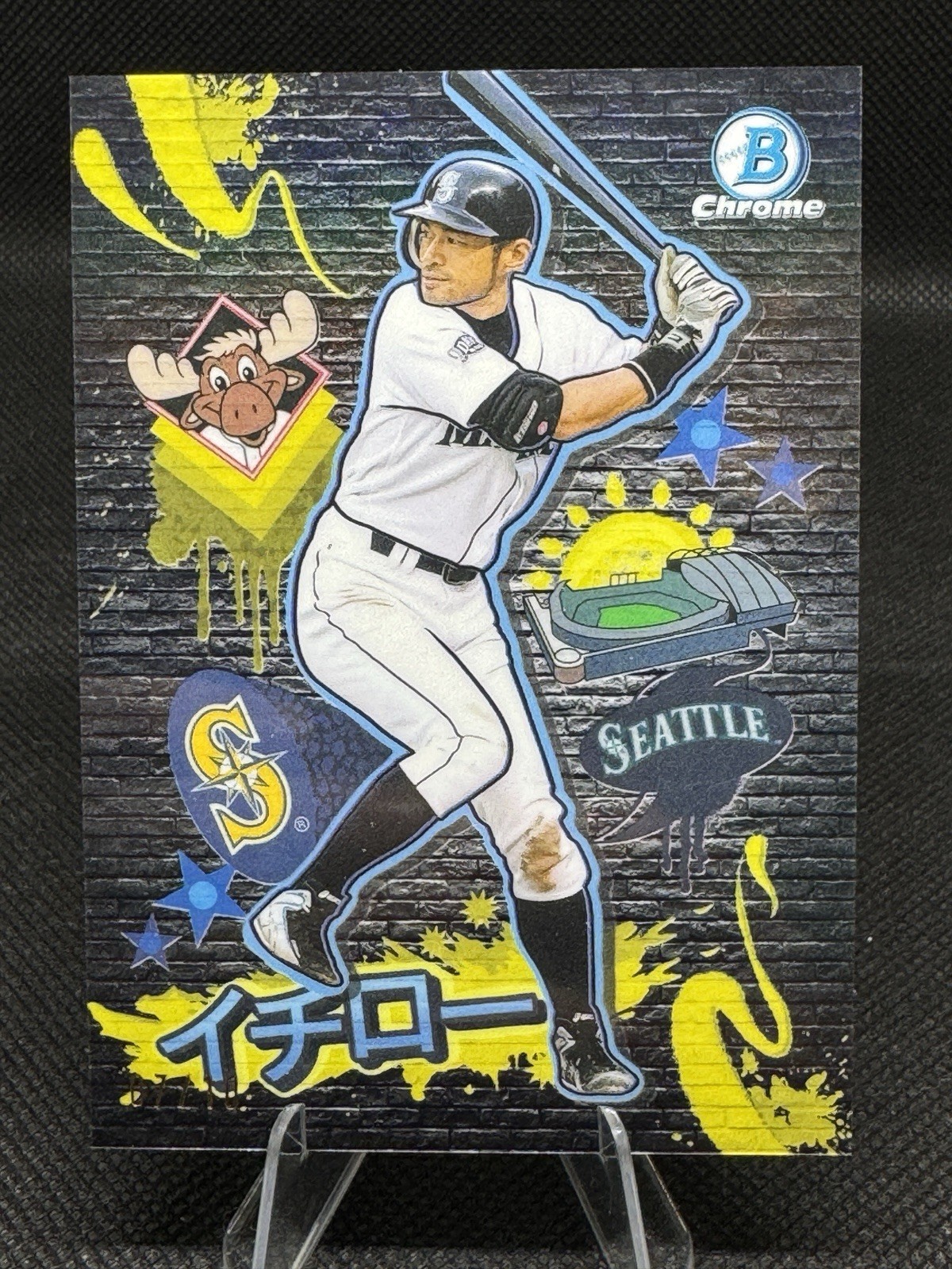 2026 Bowman Chrome Ichiro Final Draft Black Refractor /10 SSP FD-16 Mariners