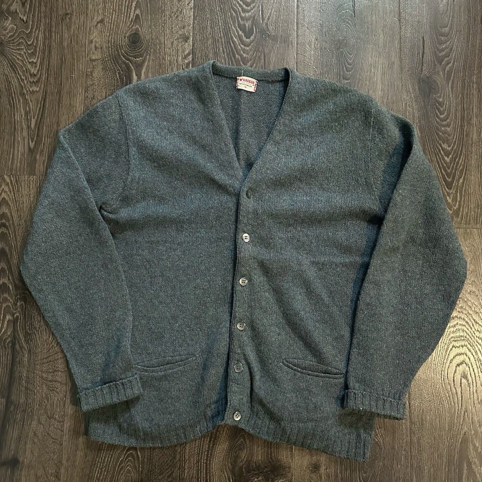 Vintage 60s/70s McGregor Wool Mohair? Blue Cardigan Size Medium Vintage 60s/70s McGregor Wool Mohair? Blue Cardigan Size Medium